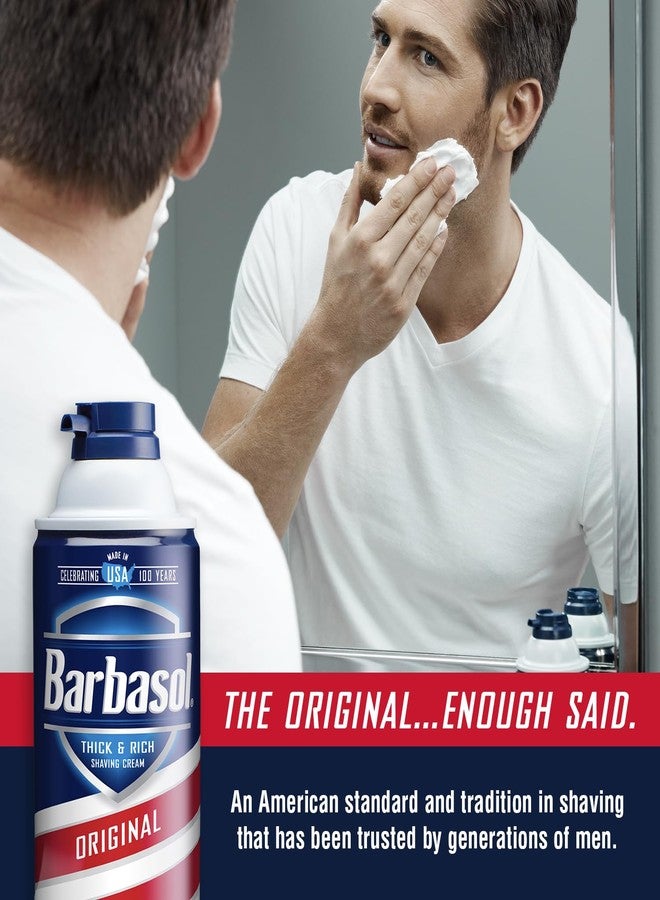 Barbasol Original Thick & Rich Shaving Cream 10 Oz (Pack of 12) - Image 3